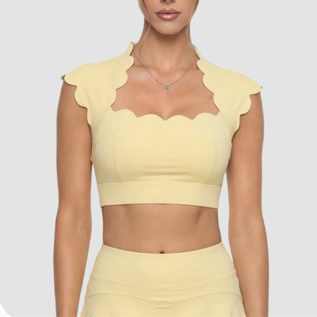 Aquatic Sports Bra - Débardeur de sport ondulé pour femme,