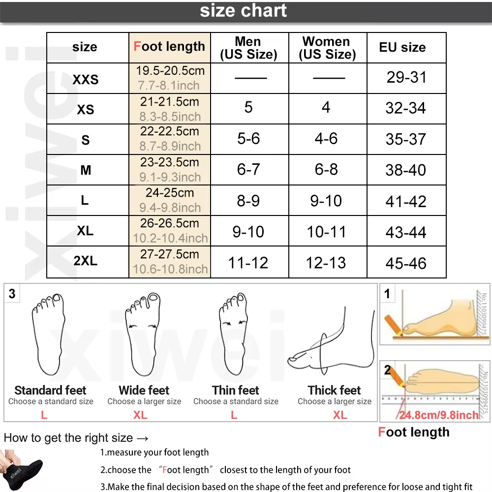 Chaussettes en néoprène 5mm, c - Wetsuit 3Mm Neoprene avis et prix
